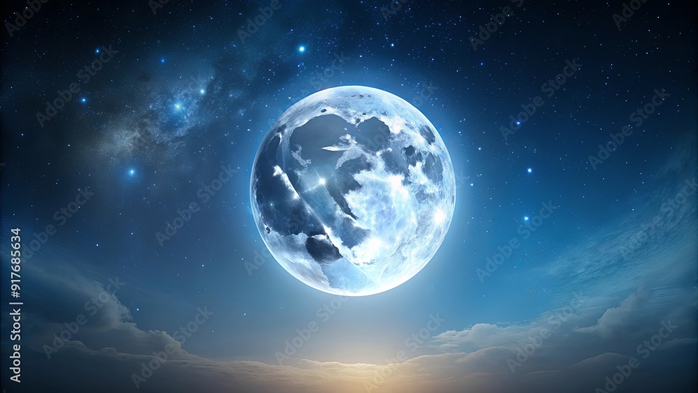 Moon glowing in the dark night sky, moon, night, sky, dark, glowing, celestial, space, lunar, astronomy, stars Moon glowing in the dark night sky, moon, night, sky, dark, glowing, celestial, space, lunar, astronomy, stars