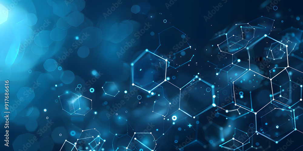 Digital technology background. Abstract hexagons background with lines and dots. Design for science, design Digital technology background. Abstract hexagons background with lines and dots. Design for science, design