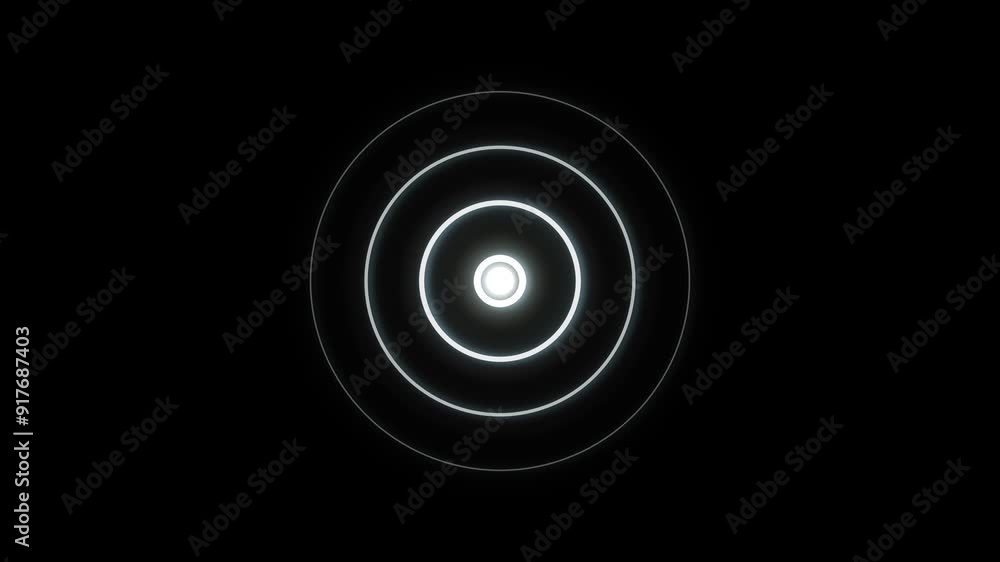Target icon with radio waves animation. Expanding Radio wave signal animated background. Target icon with radio waves animation. Expanding Radio wave signal animated background.