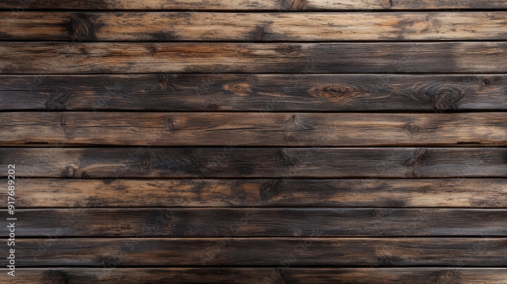 Naklejka premium Rustic Wooden Plank Background Texture