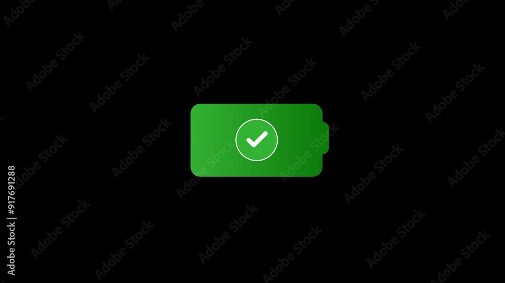 Battery Charging done Animation Battery Charging done Animation