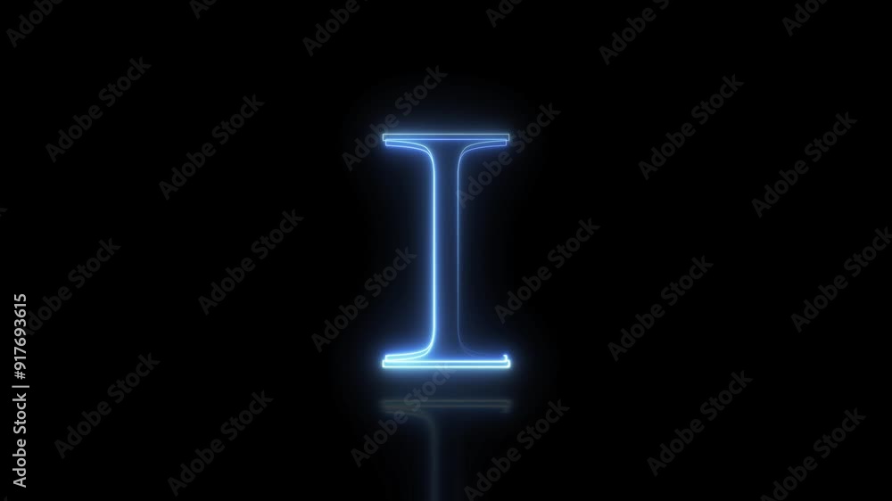 Abstract Glowing Neon Effect Alphabet Symbol. Neon Glow Letter, Font, Character Icon Animation. Abstract Glowing Neon Effect Alphabet Symbol. Neon Glow Letter, Font, Character Icon Animation.