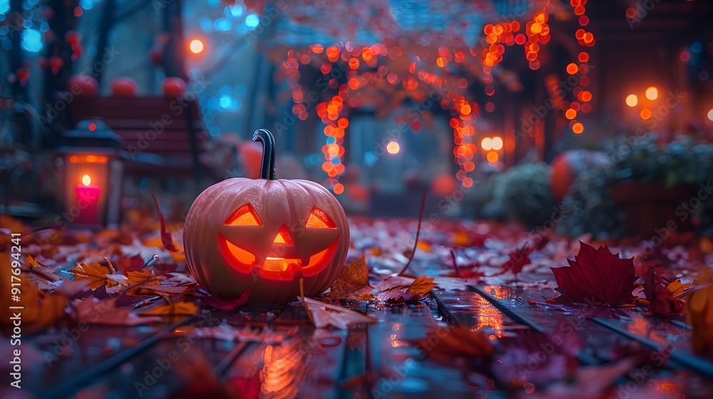 Halloween party with a festive and unique place, All kinds of party supplies Halloween, Happy Halloween background Halloween party with a festive and unique place, All kinds of party supplies Halloween, Happy Halloween background