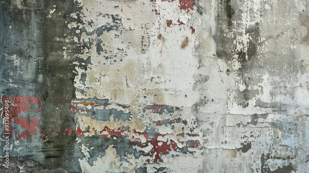 Fototapeta premium Textured concrete wall with abstract paint