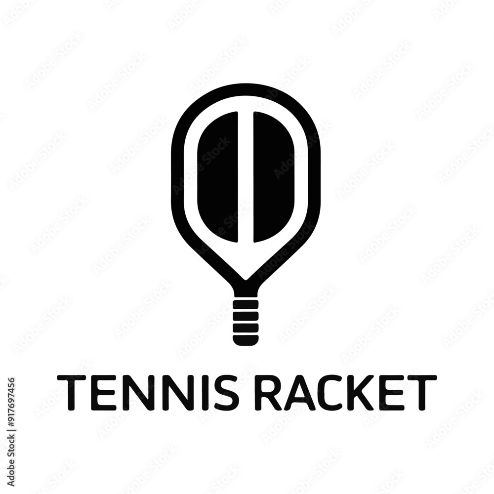 Professional Tennis Racket Silhouette Vector Design Professional Tennis Racket Silhouette Vector Design