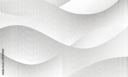 Abstract geometric background with wavy vertical lines. Intersecting flowing gradient transitions.