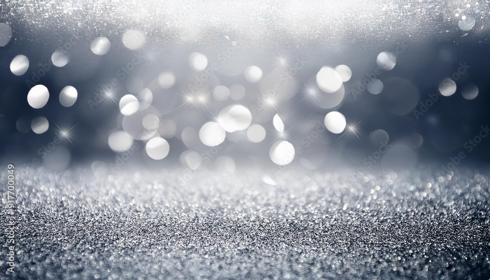 Lustrous Silver: Defocused Glitter Sparkle Background Lustrous Silver: Defocused Glitter Sparkle Background