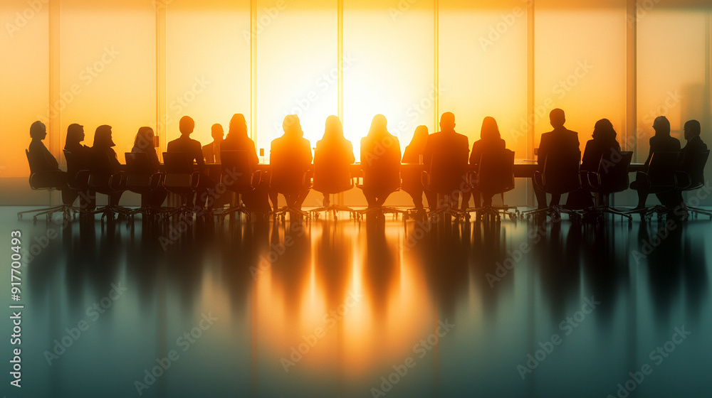 blurred group of diverse professionals engaged in a collaborative meeting. The focus is on the dynamic interaction, representing teamwork, diversity, and collective brainstorming in a modern business blurred group of diverse professionals engaged in a collaborative meeting. The focus is on the dynamic interaction, representing teamwork, diversity, and collective brainstorming in a modern business