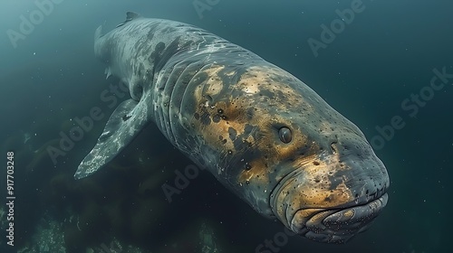 Massive Greenland shark in deep Arctic waters 