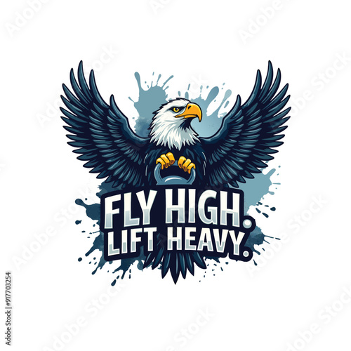 heavy lift an eagle t shirt design