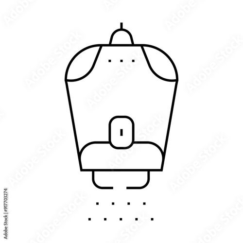 laser epilator gadget line icon vector. laser epilator gadget sign. isolated contour symbol black illustration