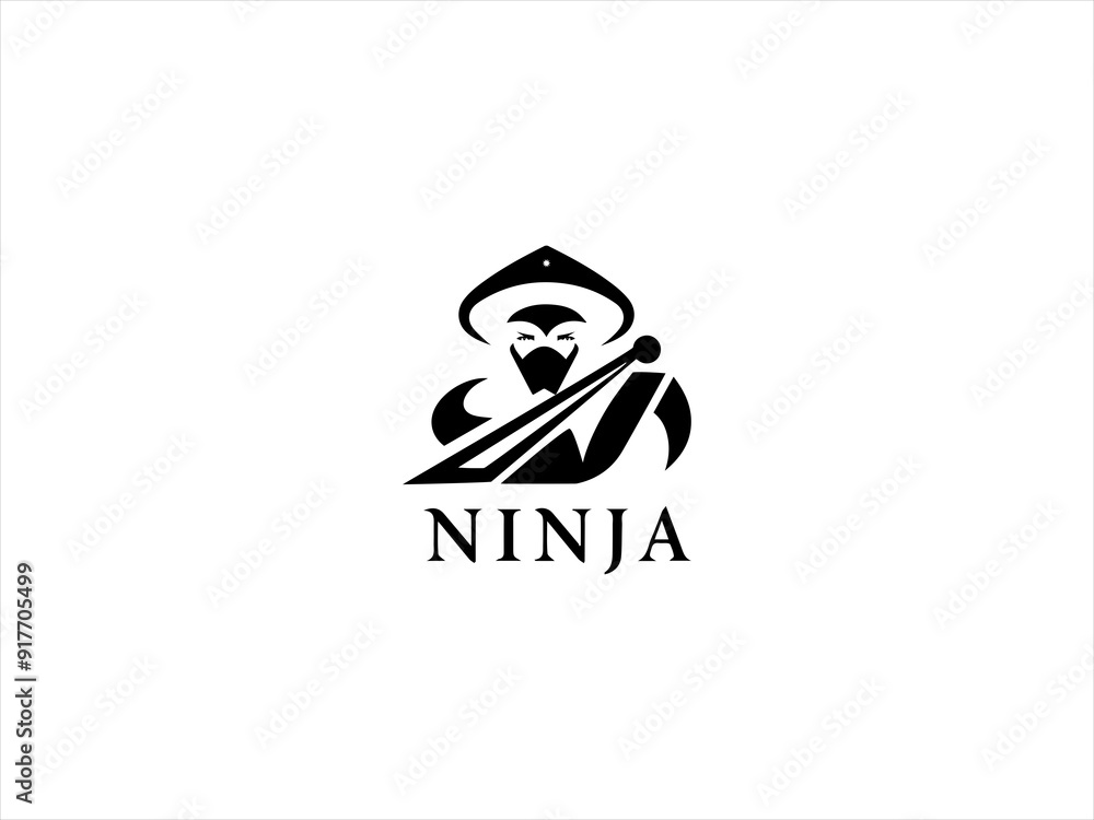 NINJA logo vector design NINJA logo vector design