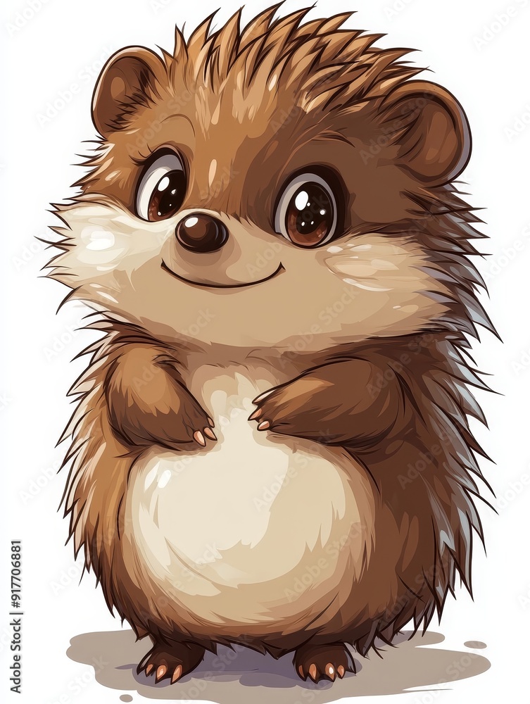 Cute Cartoon Hedgehog Illustration Cute Cartoon Hedgehog Illustration