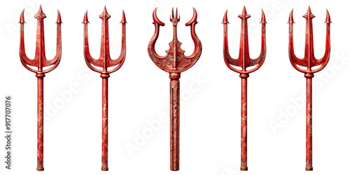 Satanic Trident Mockup Pack for Design Projects photo