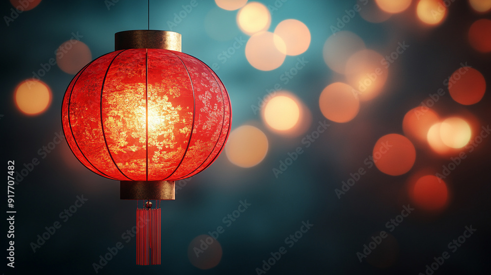 Traditional Chinese New Year celebration with vibrant red lanterns symbolizing prosperity and good fortune. The festive ambiance captures the essence of cultural heritage and the joy of welcoming a ne Traditional Chinese New Year celebration with vibrant red lanterns symbolizing prosperity and good fortune. The festive ambiance captures the essence of cultural heritage and the joy of welcoming a ne