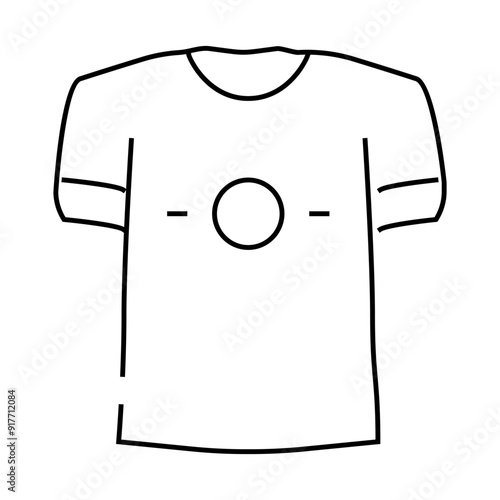 t-shirts and short sleeve line icon vector. t-shirts and short sleeve sign. isolated contour symbol black illustration