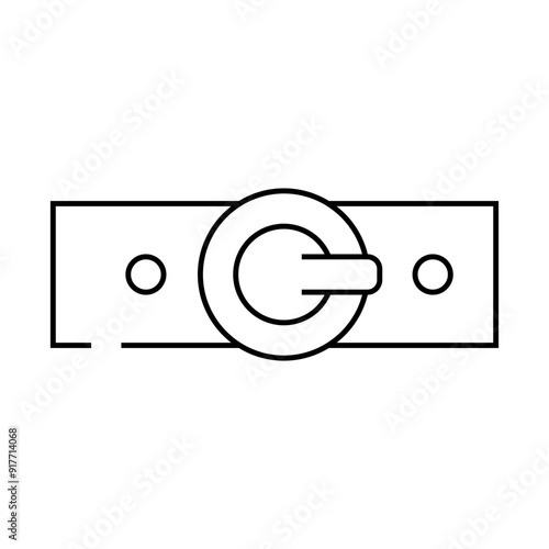 belts clothing accessory line icon vector. belts clothing accessory sign. isolated contour symbol black illustration