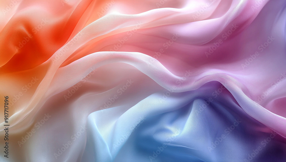 soft, flowing fabrics in pastel colors, creating an abstract background soft, flowing fabrics in pastel colors, creating an abstract background