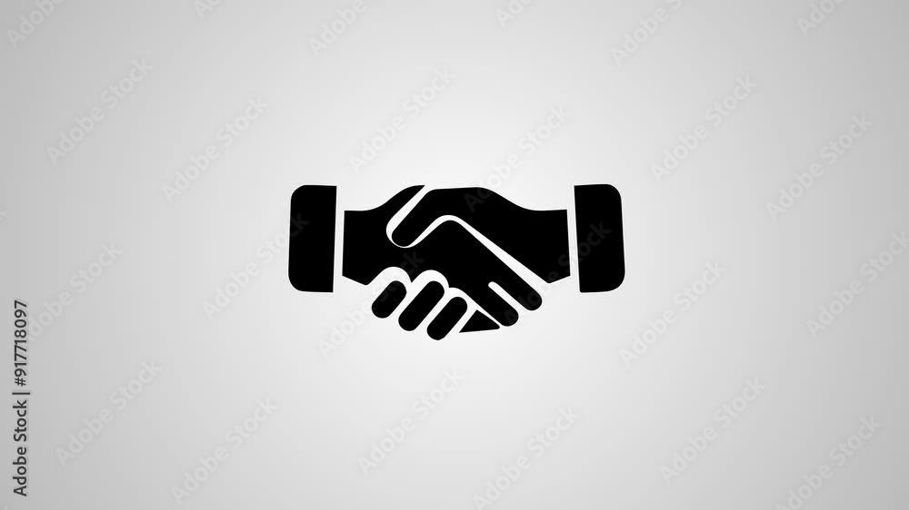 Handshake Icon Design with Dynamic Motion Effect Symbolizing Collaboration and Partnership – Ideal for Business, Networking, and Corporate Communication Visuals Handshake Icon Design with Dynamic Motion Effect Symbolizing Collaboration and Partnership – Ideal for Business, Networking, and Corporate Communication Visuals