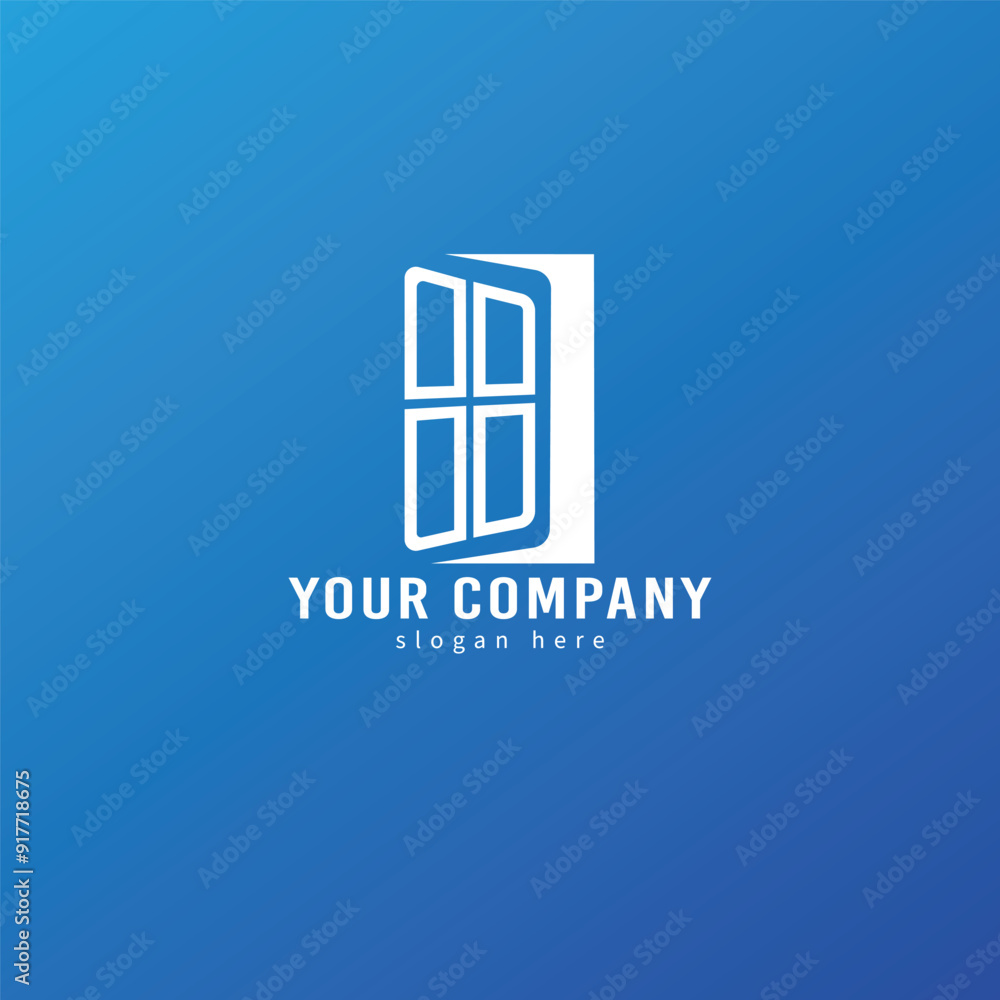 Door logo design template element Door logo design template element