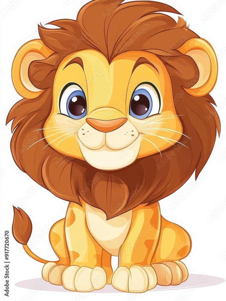 Cute Cartoon Lion Cub Cute Cartoon Lion Cub