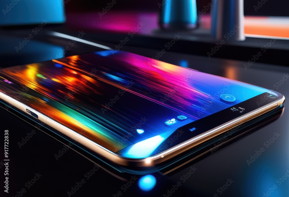 dynamic display showcasing innovative technology devices sleek bright interactive features engaging user experiences, innovation, design, colors dynamic display showcasing innovative technology devices sleek bright interactive features engaging user experiences, innovation, design, colors