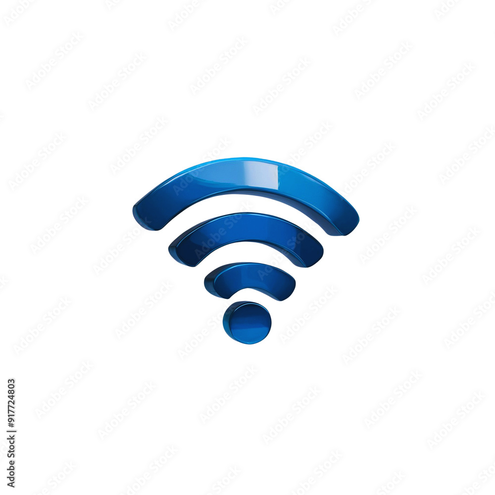 wifi icon 3d render illustration wifi icon 3d render illustration