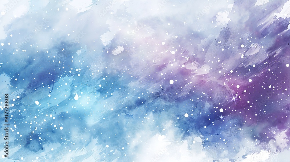 Fototapeta premium 美しい星空のイラスト02