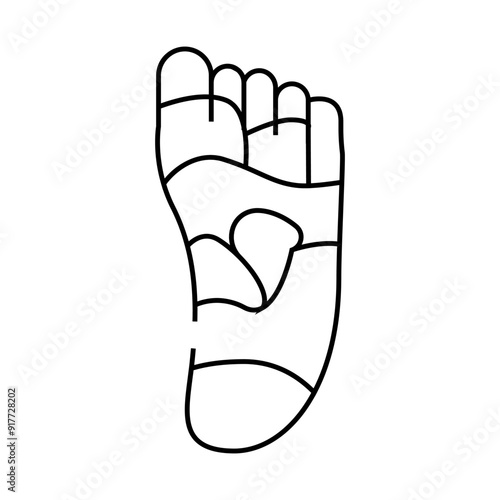 shiatsu massage line icon vector. shiatsu massage sign. isolated contour symbol black illustration