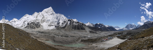 Himalayas, the highest mountain in the world in Nepal. Amazing wild landscape