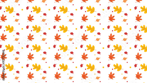 Autumn leaves fall background illustration. Beautiful autumn scenery background, Autumn fall season background illustration vector.