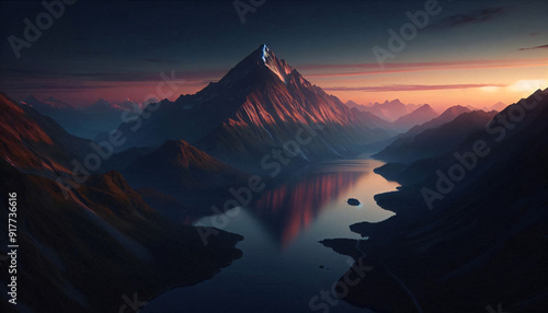 sunrise over the mountains