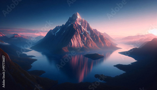 sunrise over the mountains