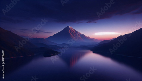 sunrise over the mountains