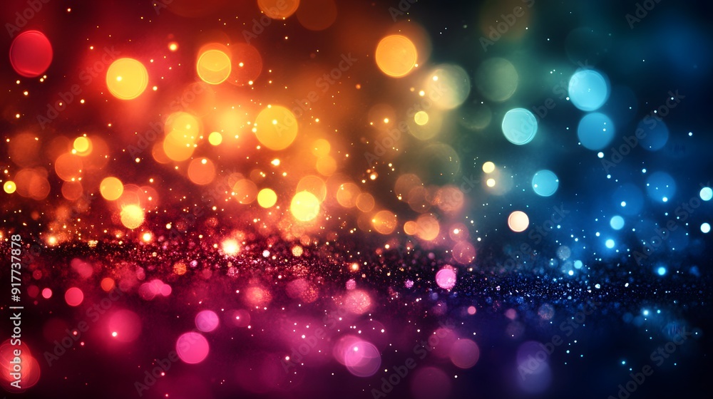 Festive Bokeh Lights. Celebrating the beauty of colorful light displays Festive Bokeh Lights. Celebrating the beauty of colorful light displays