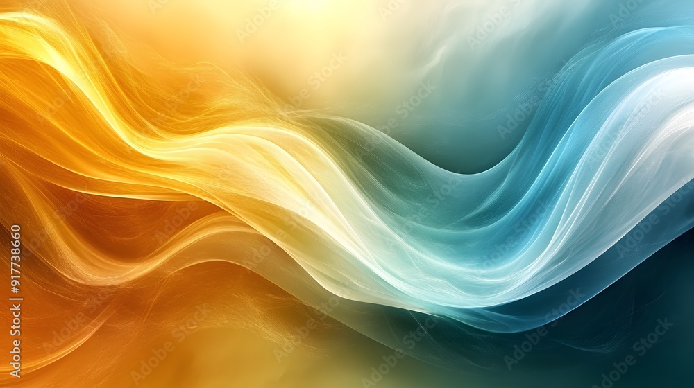 Golden-Teal Abstract Background with Soft Edges and Blurred Details, Elegantly Flowing Curves and Harmonious Color Gradient, Capturing a Modern, Minimalist Aesthetic Golden-Teal Abstract Background with Soft Edges and Blurred Details, Elegantly Flowing Curves and Harmonious Color Gradient, Capturing a Modern, Minimalist Aesthetic