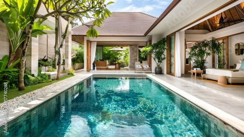 house building Exterior and interior design featuring a tropical