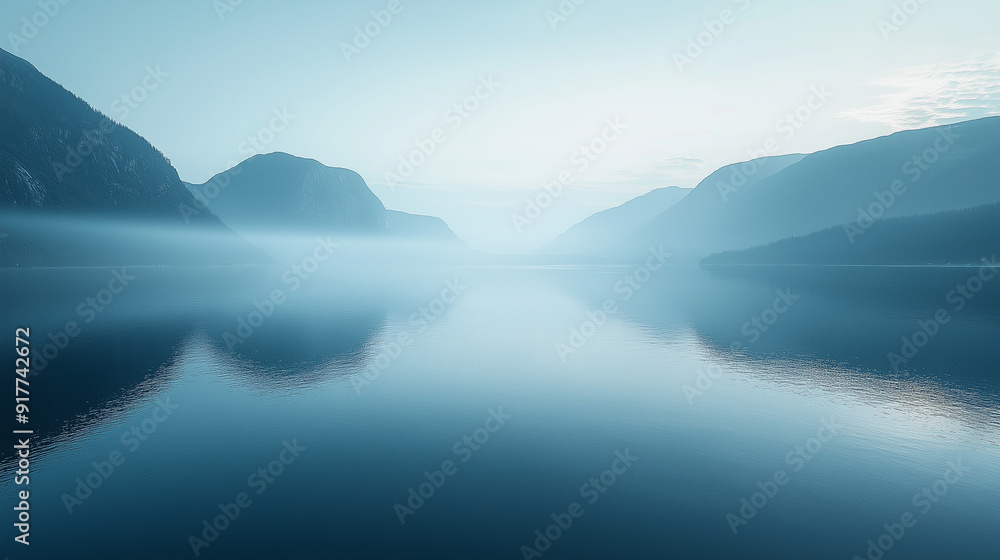 A minimalist landscape photo with precise ligh A minimalist landscape photo with precise ligh
