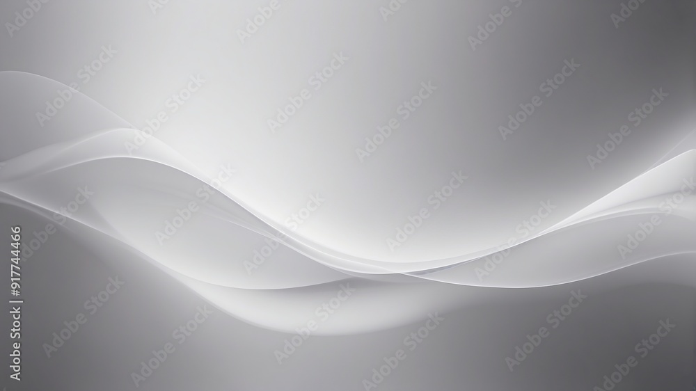 Abstract Blurred Background with Smooth White Waves Abstract Blurred Background with Smooth White Waves