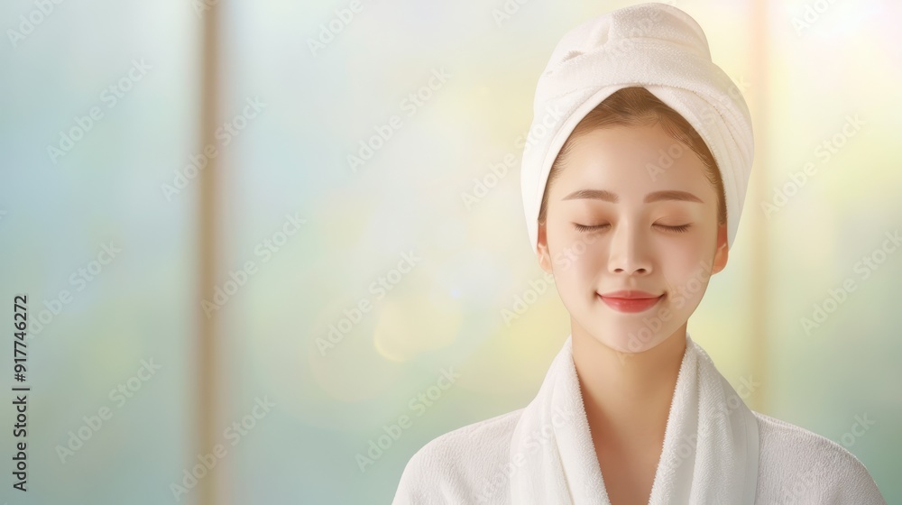 Woman Relaxing After Spa Treatment Woman Relaxing After Spa Treatment