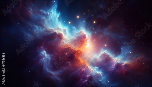 nebula in the cosmos 