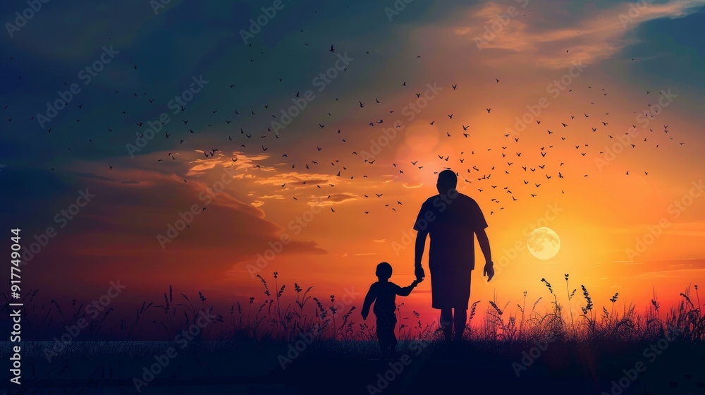 Modern Happy Fathers Day Banner Poster Design Modern Happy Fathers Day Banner Poster Design