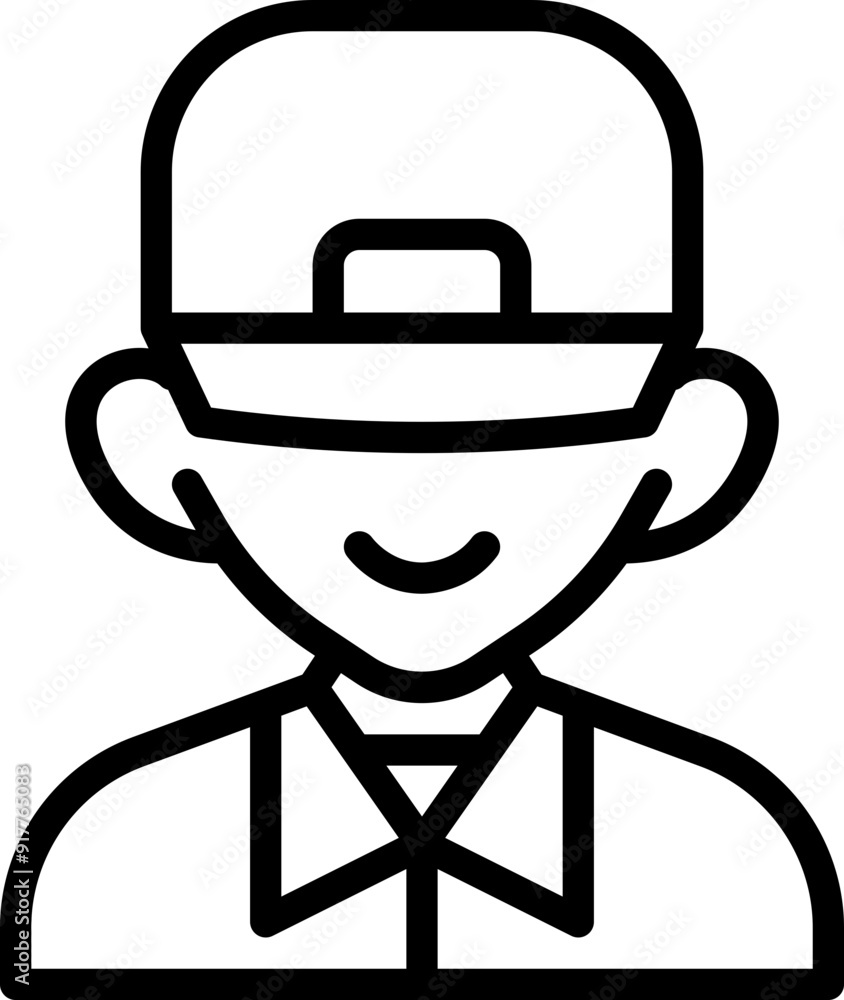 Courier man icon Courier man icon