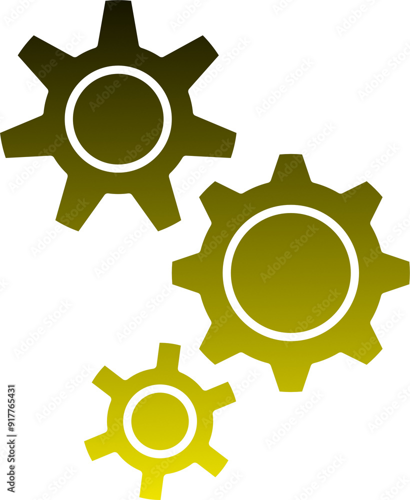 Gear icon gradient vector illustration Gear icon gradient vector illustration