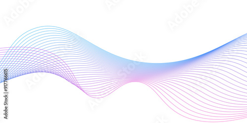 Abstract background with colorful waves design,Abstract white background with pink wave for design brochure,Suit for poster, flyer, banner, and illustration,