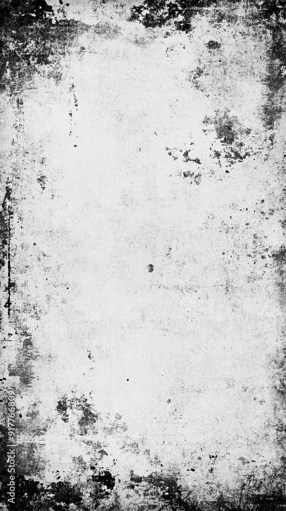 Fototapeta premium Weathered White Surface with Black Splotches