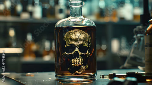 skull cap drink bottle