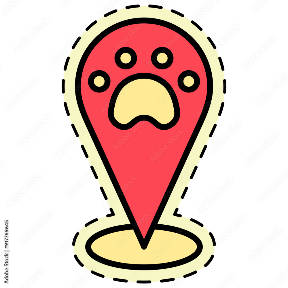 Pet Shop Location Sticker Pet Shop Location Sticker