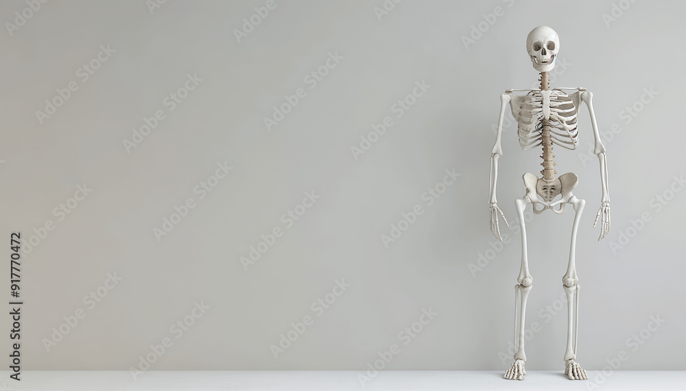 human skeleton, full body, 3D rendering human skeleton, full body, 3D rendering
