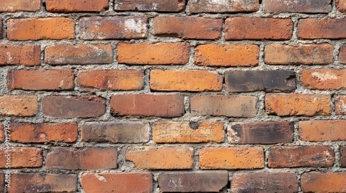 Wallpaper Mural A close-up of a weathered brick wall with an empty and aged texture, highlighting its historical and worn features. Torontodigital.ca